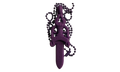 Silicone Dagger Pendant Ball Chain Necklace "Purple" CHRM0888
