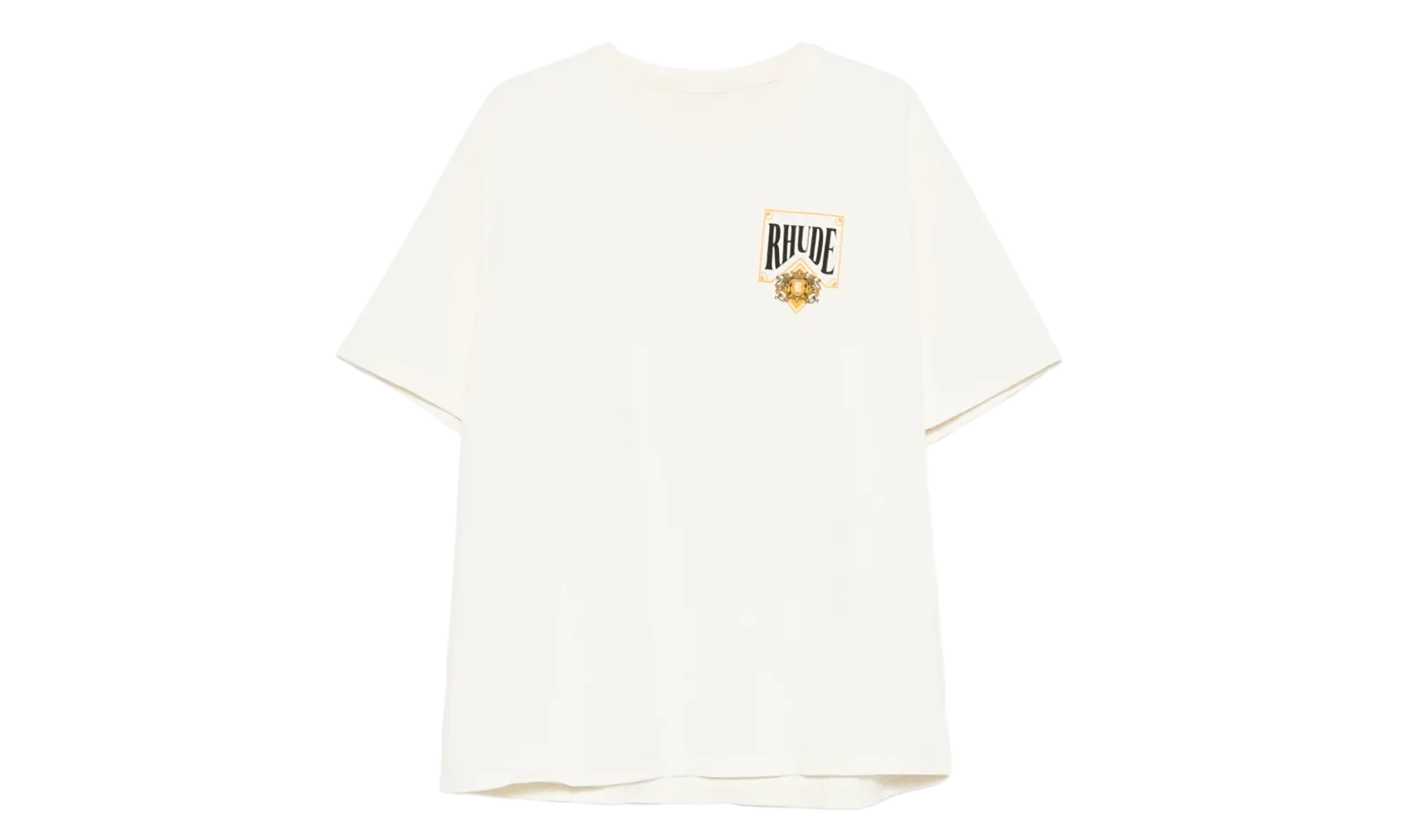 Playing Card T-Shirt "Vintage White / Yellow" RHSS26TT02012 WHT