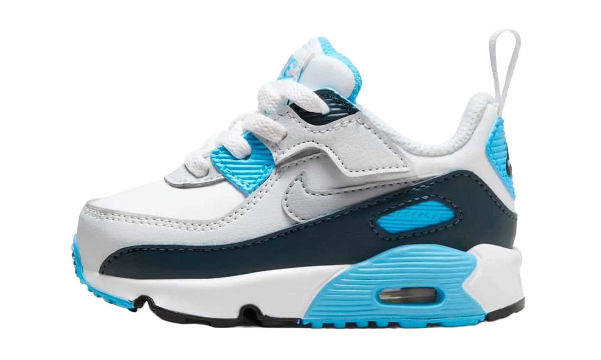 Air Max 90 EasyOn "White Baltic Blue Armory Navy Wolf Grey" HF6359 100