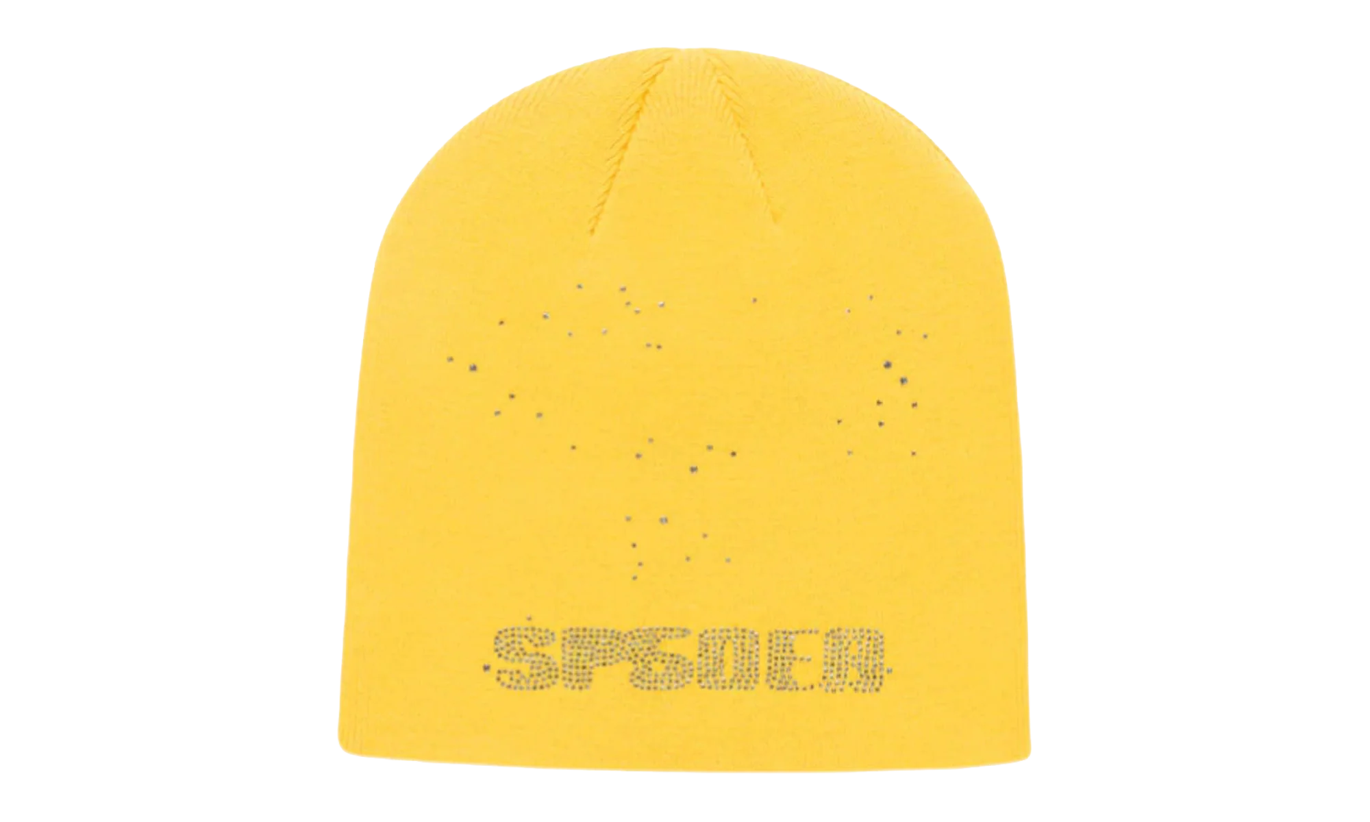 Rhinestone Skully Beanie "Yellow" SP5der370