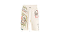 Zig Zag Sketch Sweatshorts "Almond" SS22MJG005_Almond