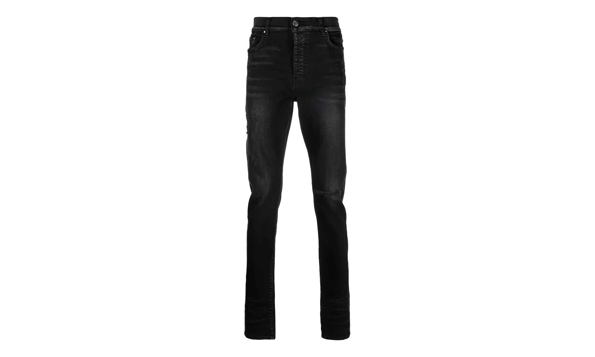 Distressed Logo Jeans "Aged Black" PS23MDS007 023
