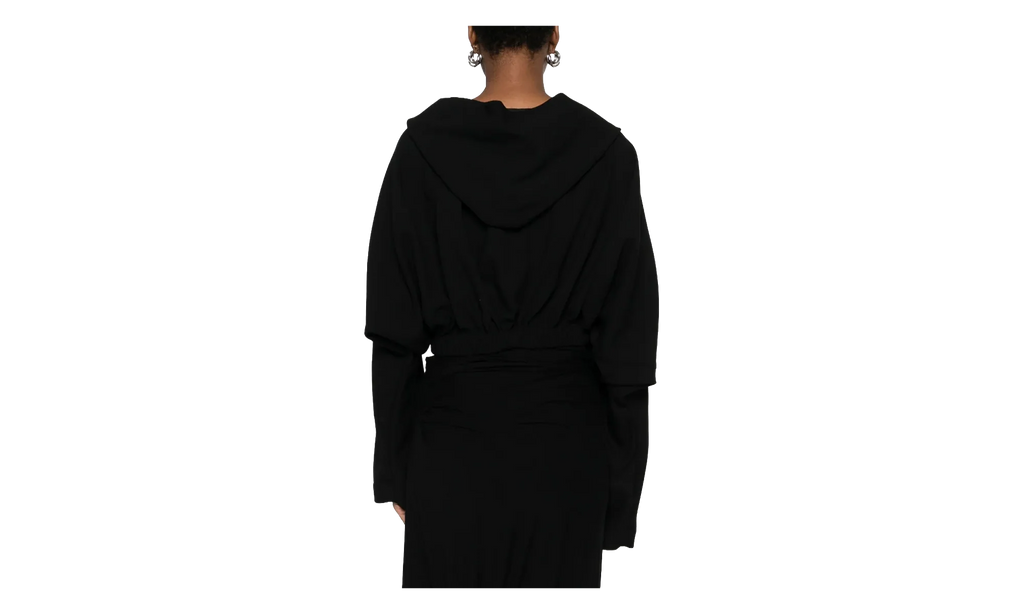 Cropped Hooded Tunic WMNS "Black" RO02E4262 WA 09