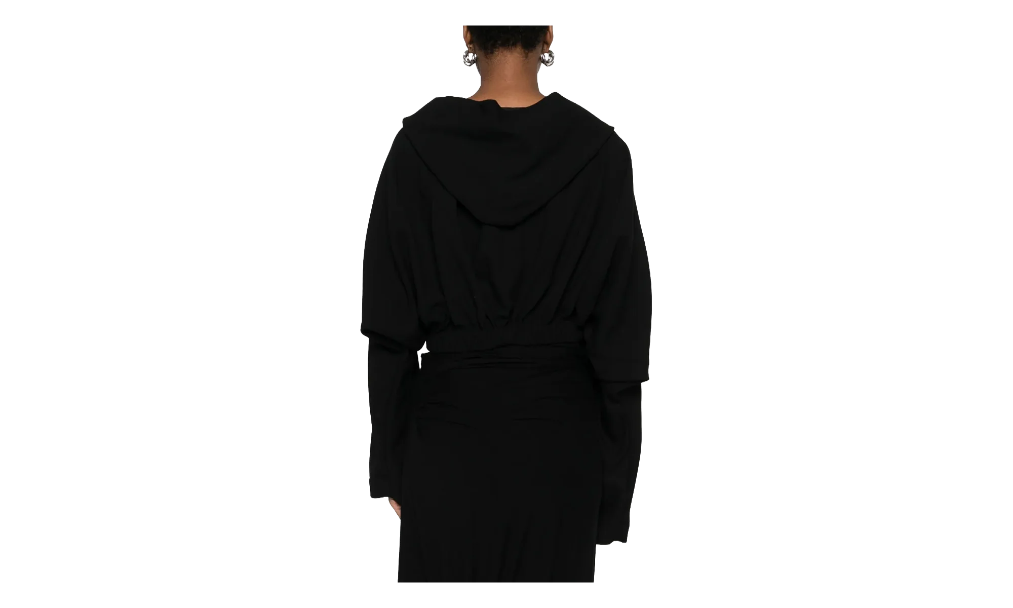 Cropped Hooded Tunic WMNS "Black" RO02E4262 WA 09