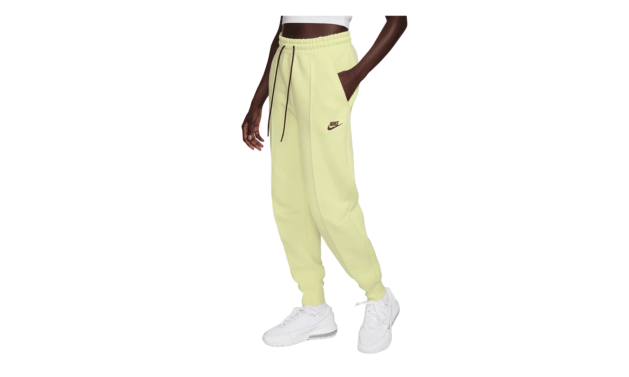 Sportswear Tech Fleece Mid-Rise Jogger Pants WMNS "Luminous Green / Black" FB8330 331