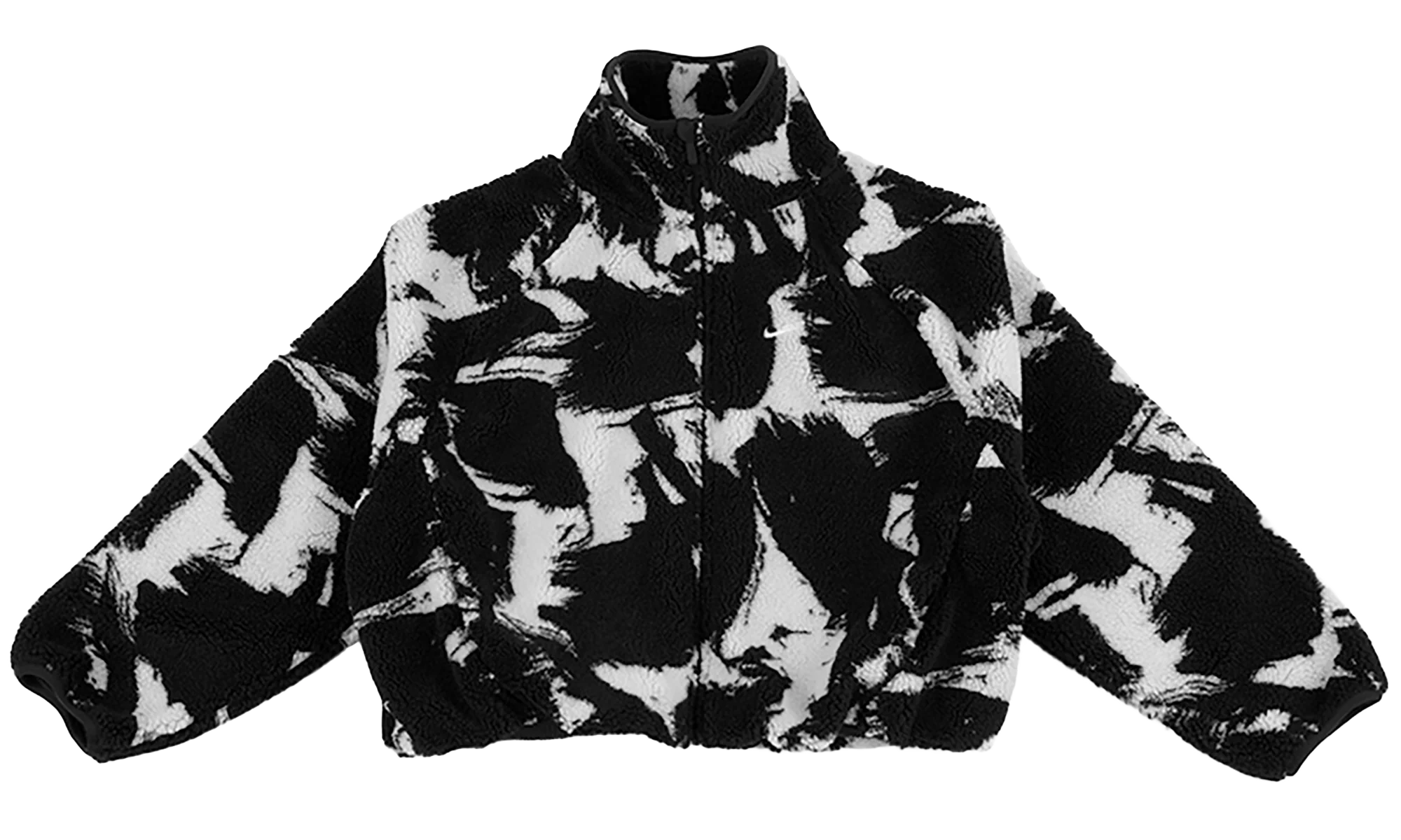 NSW Oversized High-Pile Fleece WMNS "Black White" IF0344 010