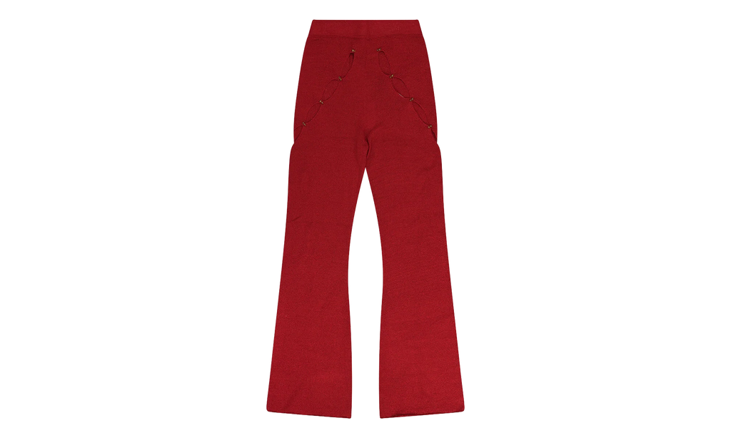 Knit Flared Pants WMNS "Red" RHDWBTM0003 RED