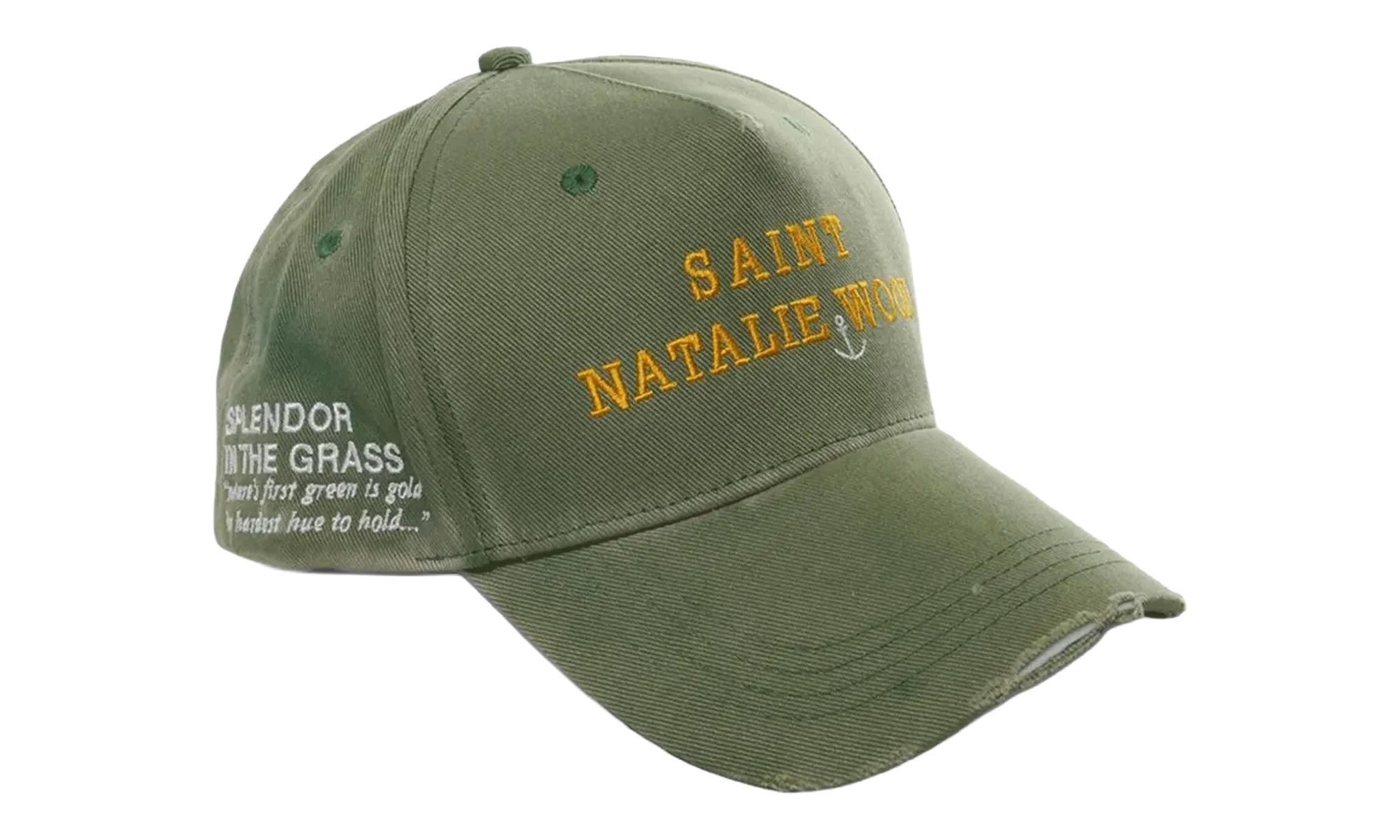 Saint Natalie Wood Paint Hat "Green" 4U001Q3016GRN
