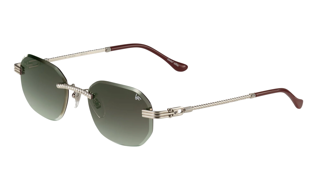 Hustler Rimless Drill Mount 24KT "White Gold / Gray Gradient" DMHU2 0044 43A1