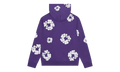Cotton Wreath Zip Hoodie "Purple" DT424