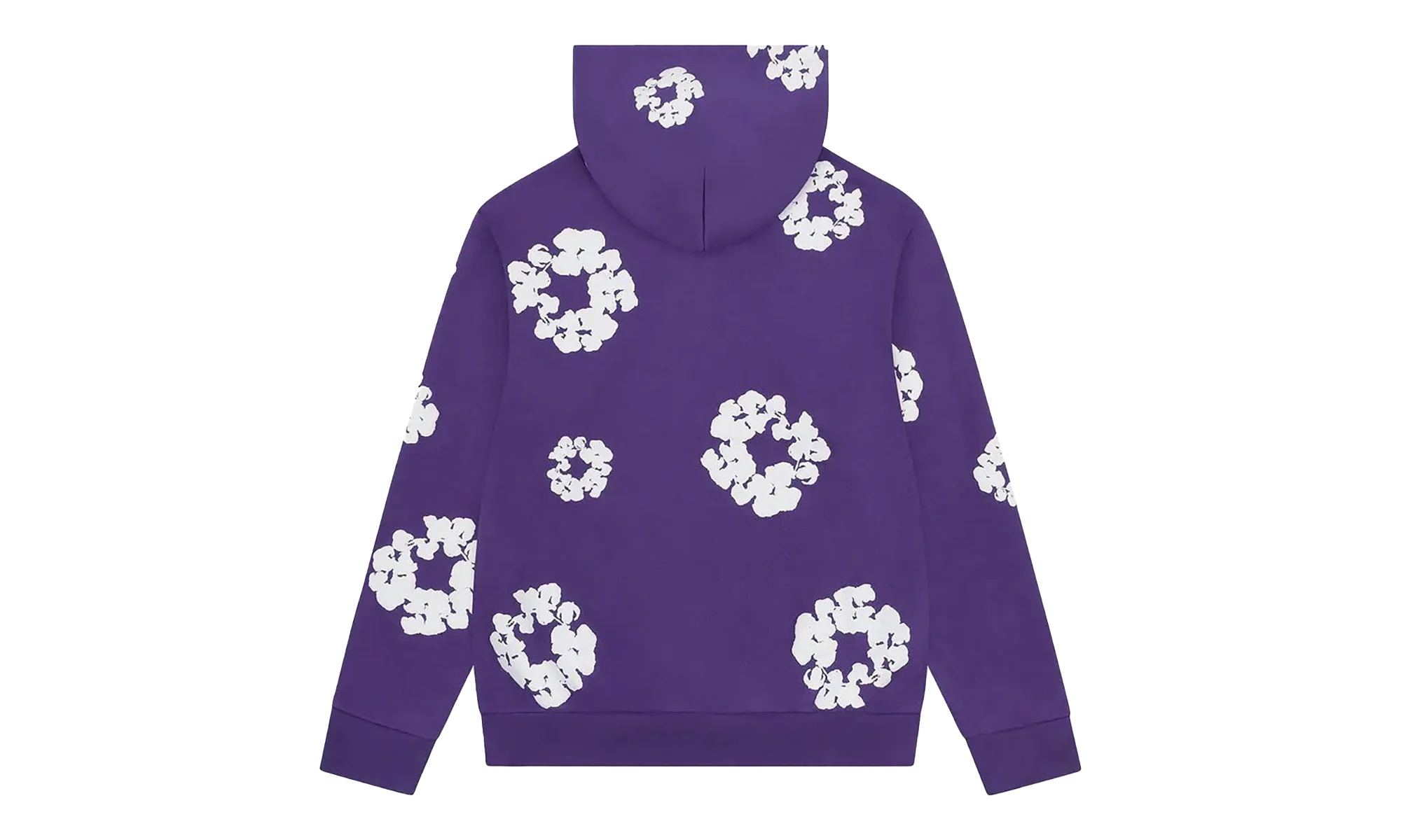 Cotton Wreath Zip Hoodie "Purple" DT424