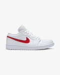 NIKE AIR JORDAN1 LOW WHITE UNIVERSITY RED (NEW)