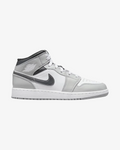 NIKE AIR JORDAN1 MID GS LIGHT SMOKE GREY ANTHRACITE