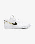 NIKE AIR JORDAN1 LOW WMNS WHITE METALLIC GOLD (NEW)
