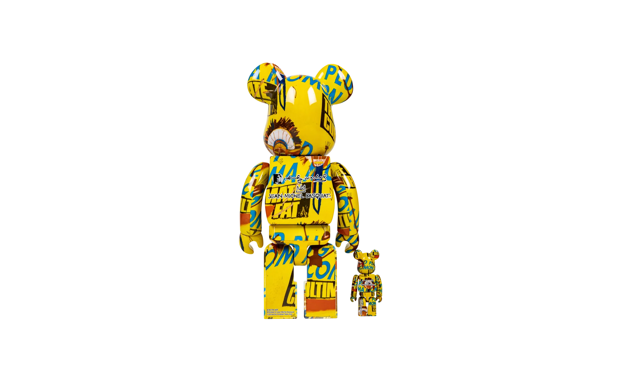 BE@RBRICK Andy Warhol × JEAN-MICHEL BASQUIAT #3 10 "100% and 400%" 4530956596310