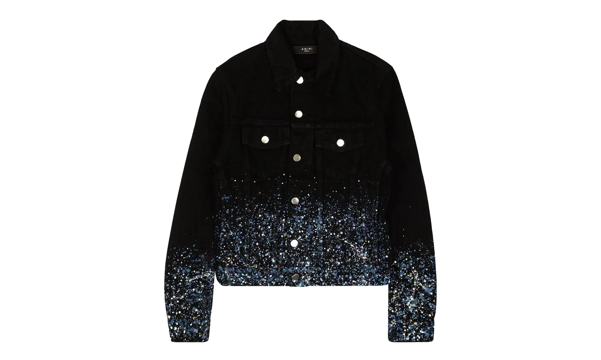 Black Crystal Painter Trucker Jacket "Black" AMIRI BLACK CRYSTAL PAINTER TRUCKER