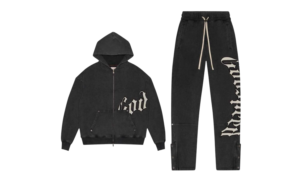 OG Logo Sweatsuit V2 "Black Washed" HH3F8WYY