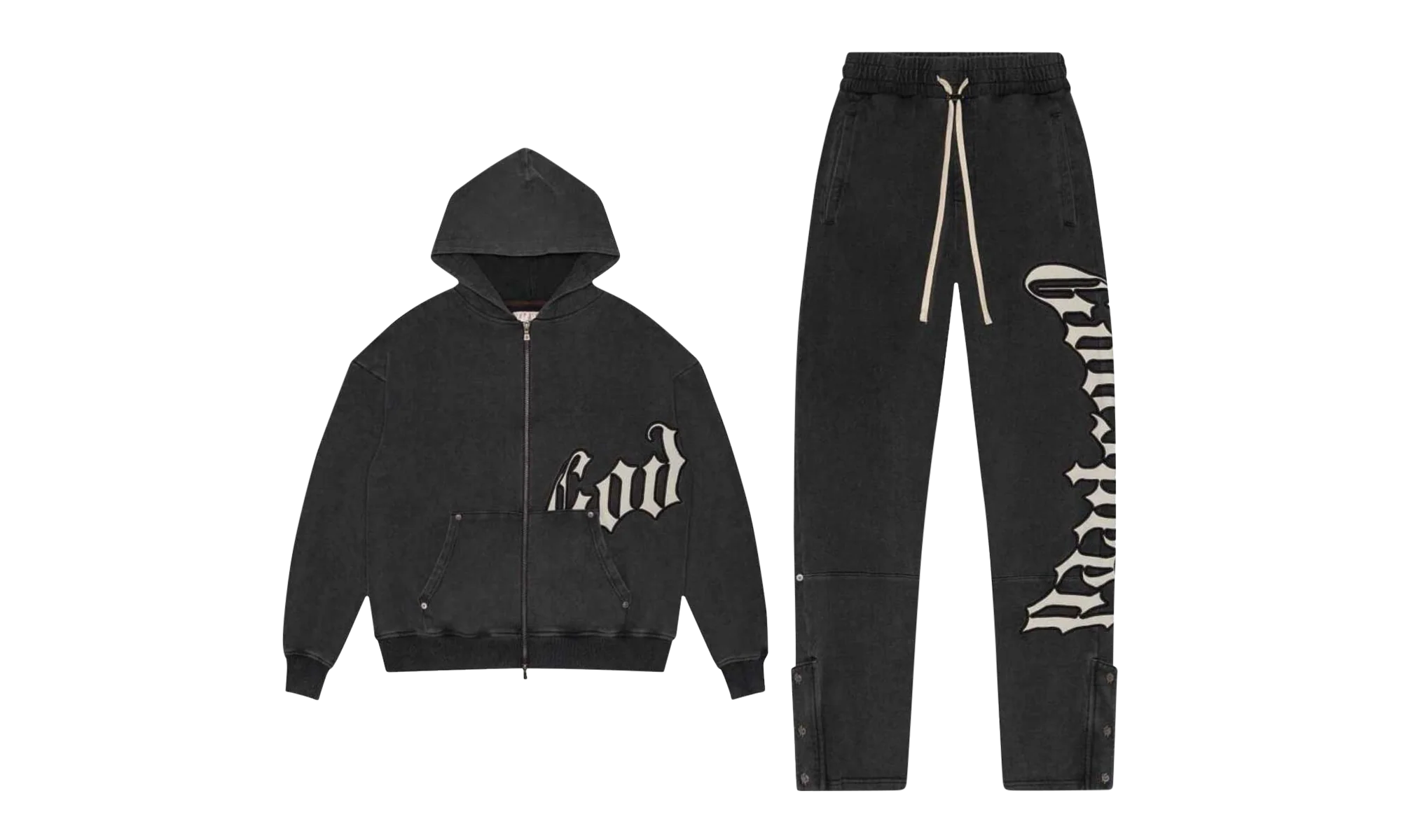 OG Logo Sweatsuit V2 "Black Washed" HH3F8WYY