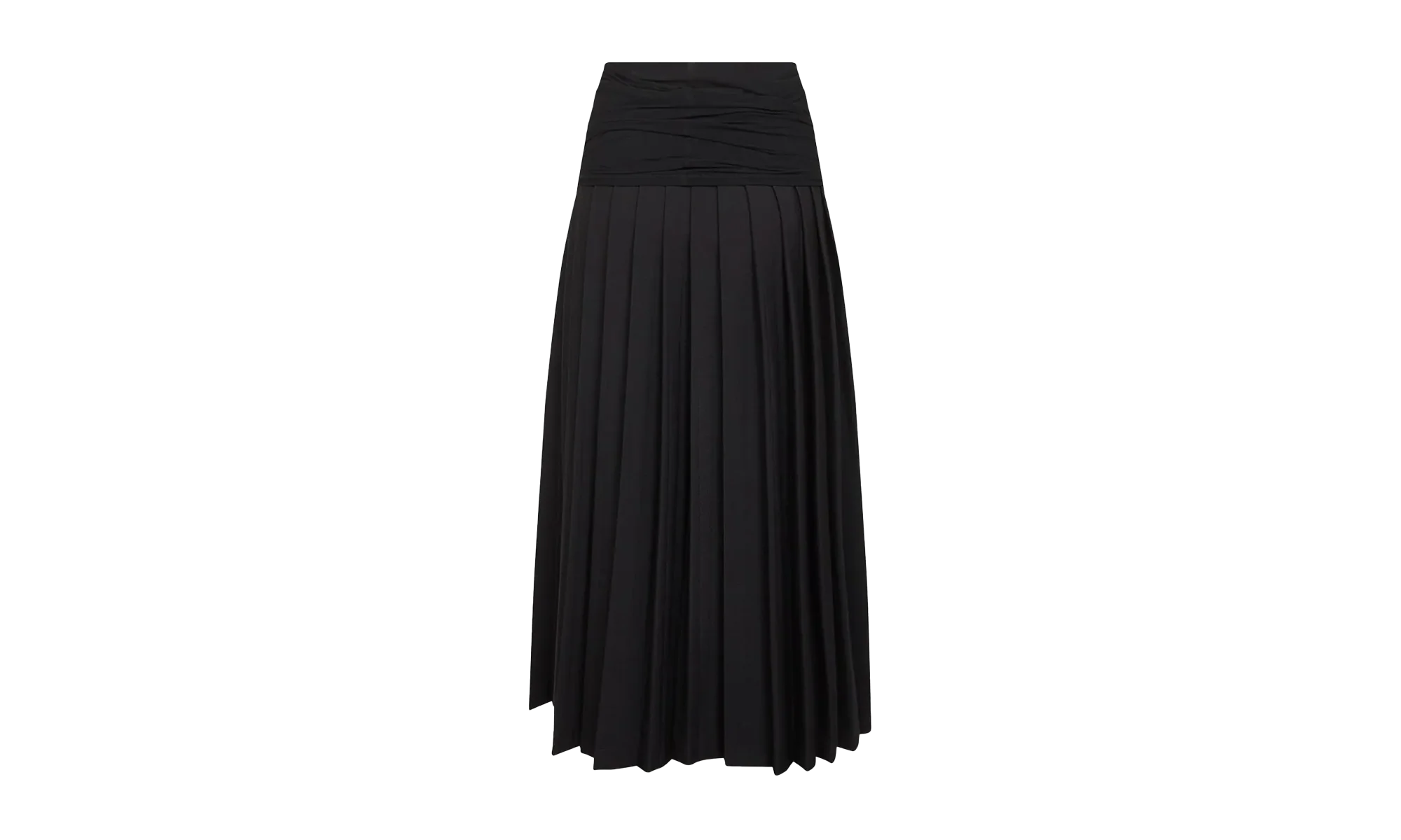 Long Layered Pleated Skirt WMNS "Off Black" S62MI0036 M35436 899