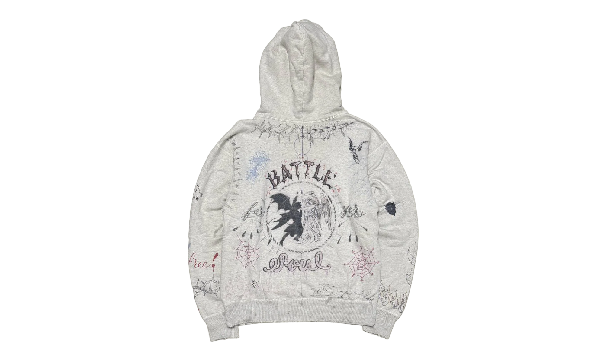 Graffiti Hoodie "Light Grey" SM A21 0000 056