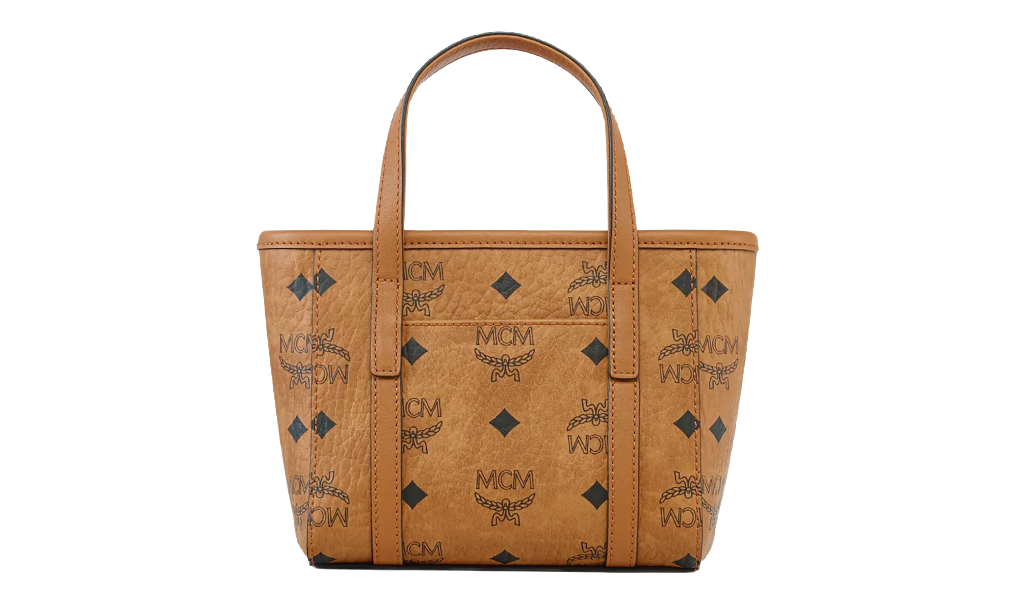 Extra Mini Toni Shopper in Visetos "Cognac" MWPFSMT03CO001