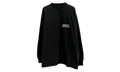 Long-Sleeve Crew Neck Oversized T-Shirt "Faded Washed Black" 850404 TTVL6 1041