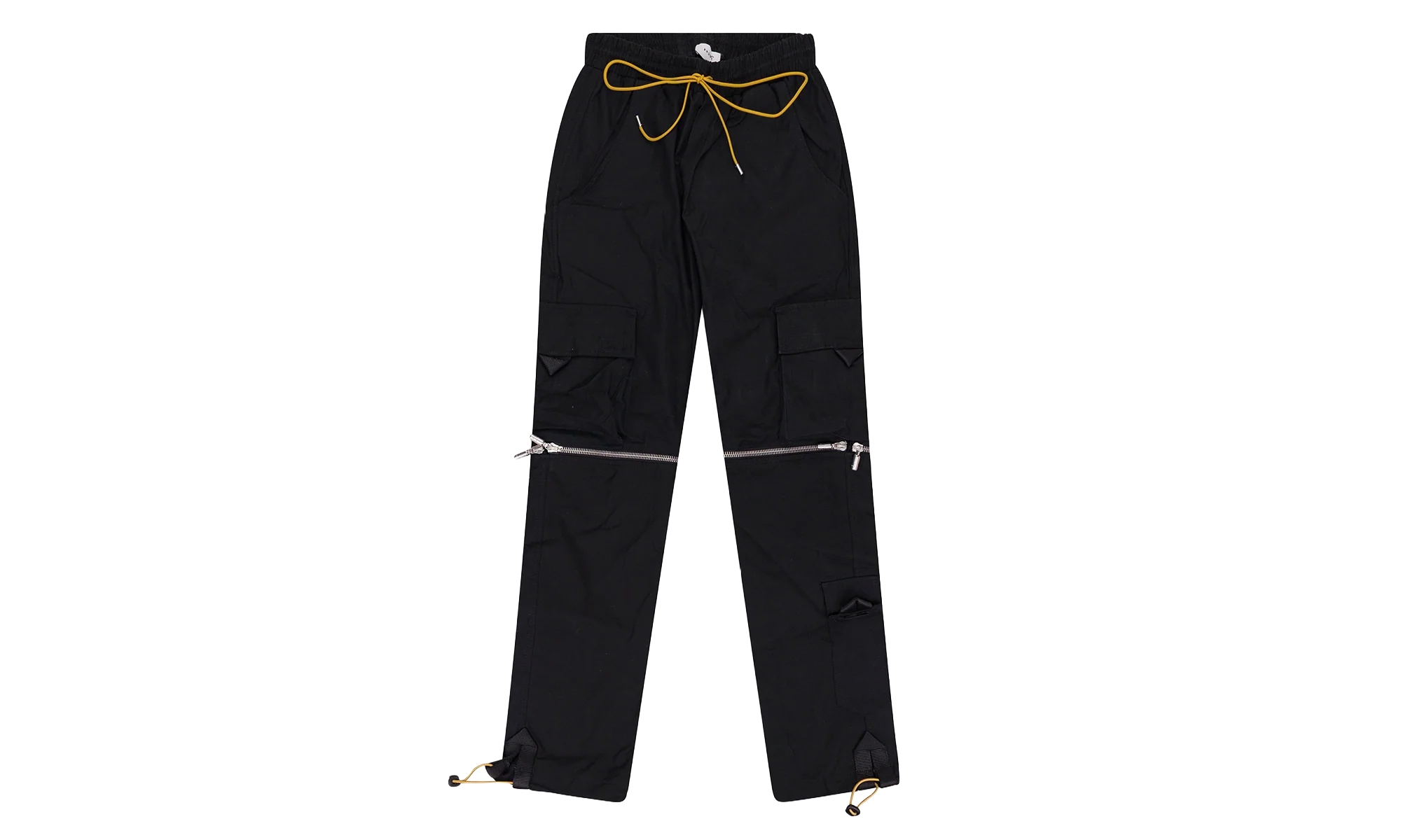 Knee Zip Cargo Pants "Black" BKZ001