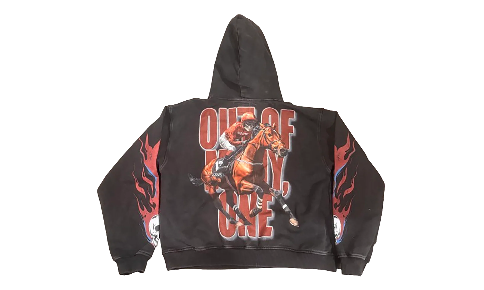 Thoroughbred Hoodie "Black Wash" GS012