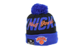New York Knicks Cuffed Knit Pom Beanie "Black / Blue" 60268803