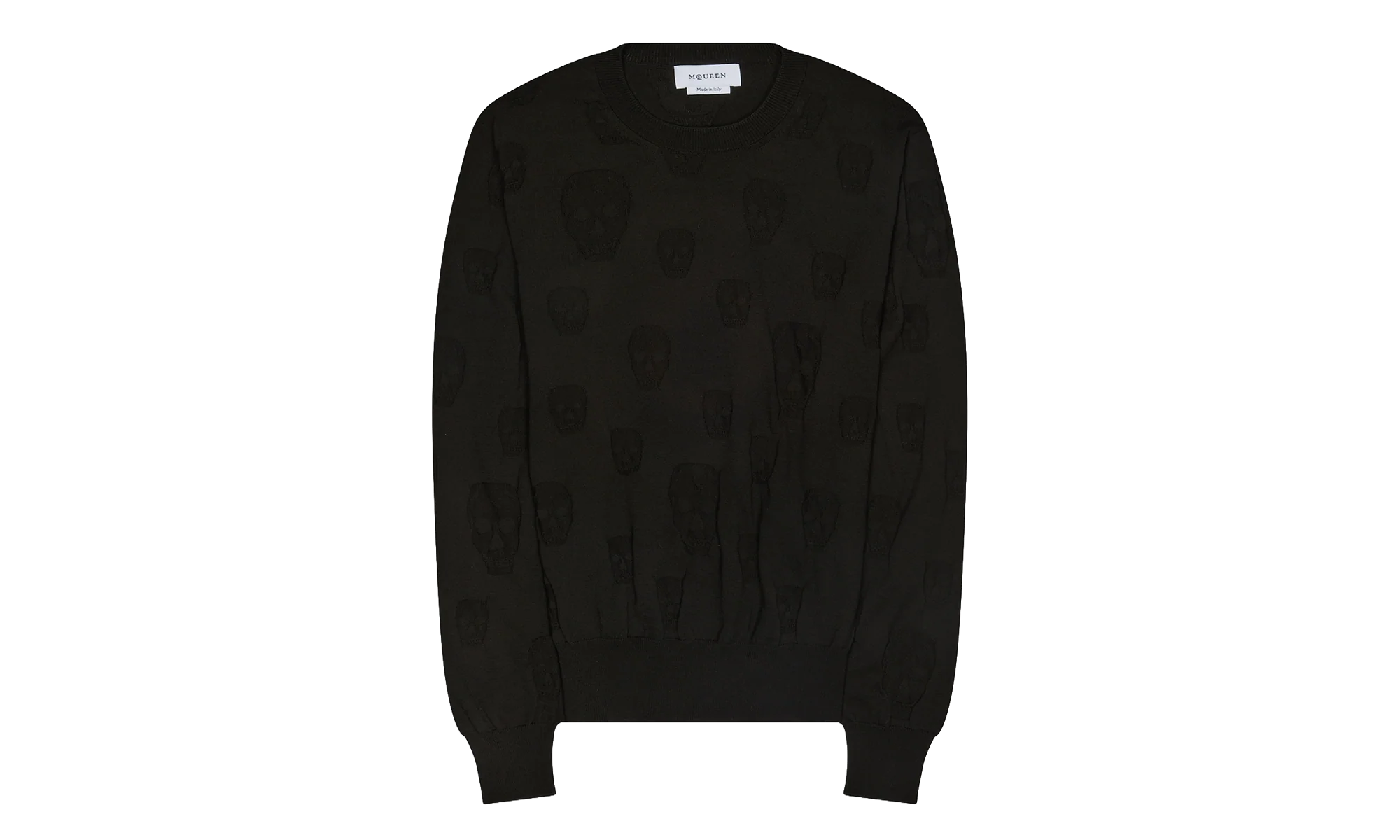 All Over Skulls Crewneck Sweater "Black" AM002