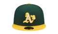 59FIFTY Oakland Athletics Letterman Fitted Hat "Green / Yellow" 60296438