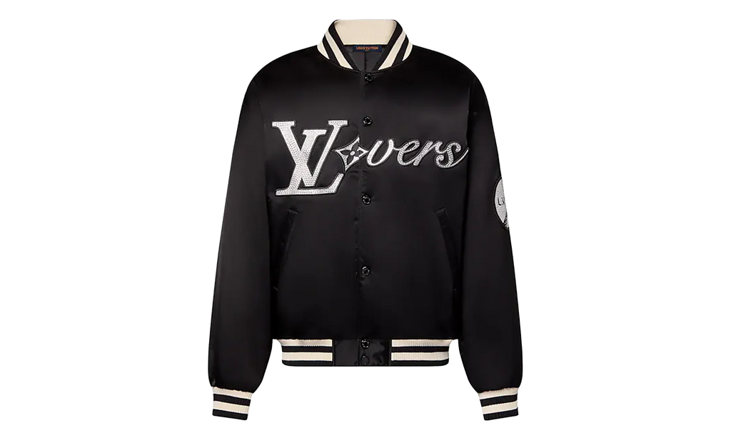 Embroidered Crystal Lovers Logo Nylon Jacket "Pharrell Williams - Black" 1AFHWQ