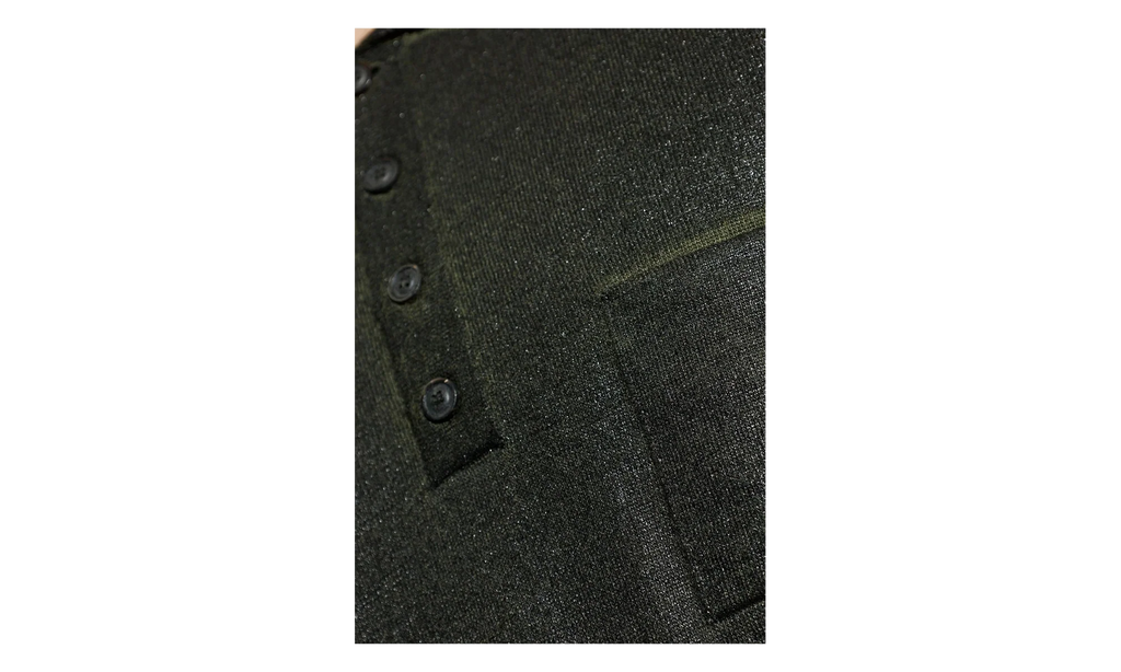 Coated Polo Sweater "Green" S50GL0075M13236696S