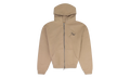 Embroidered Logo Zip-Up Hoodie "Tan" RHDMHDS0039 TAN