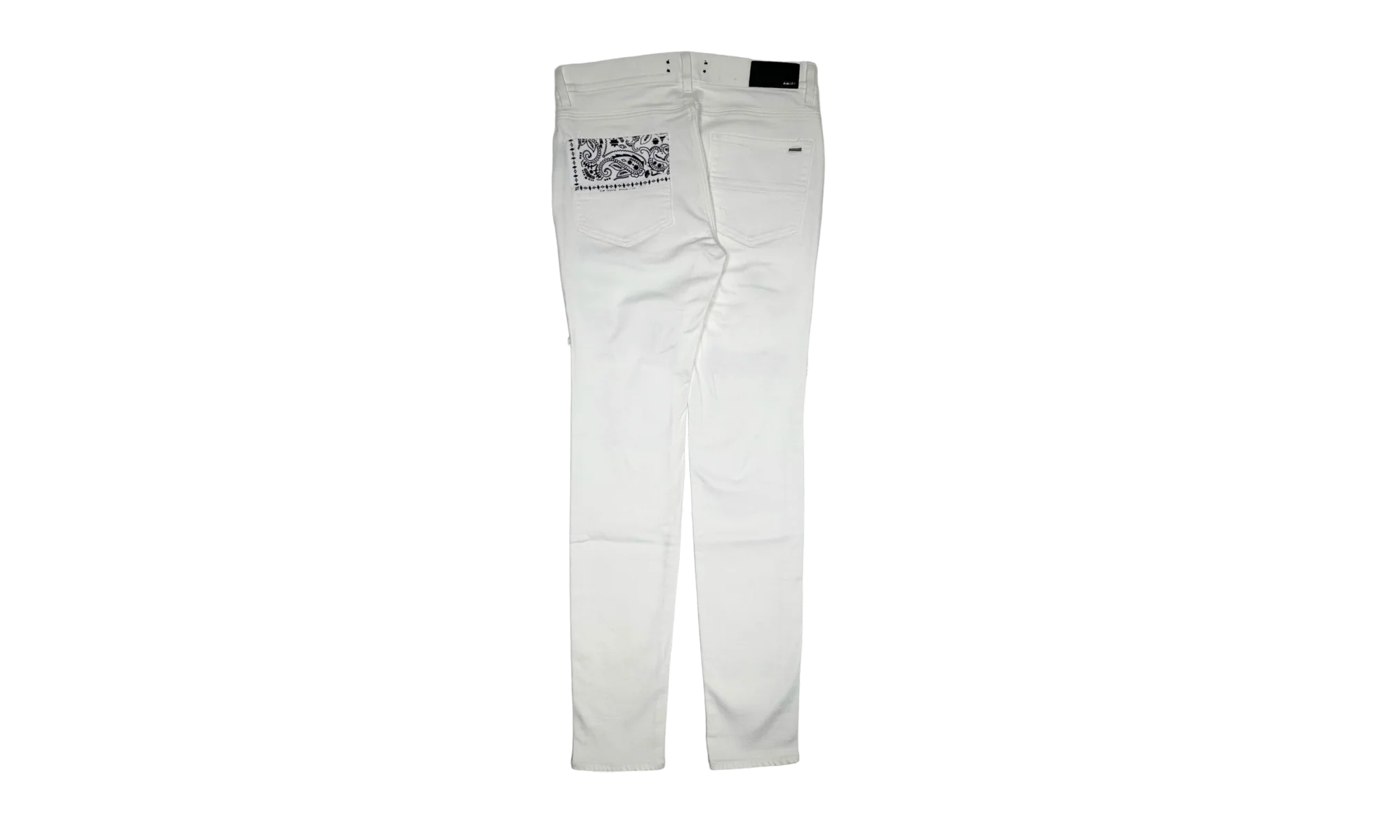 Vintage Bandana Art Patch Jeans "White" PS22MDS023 140