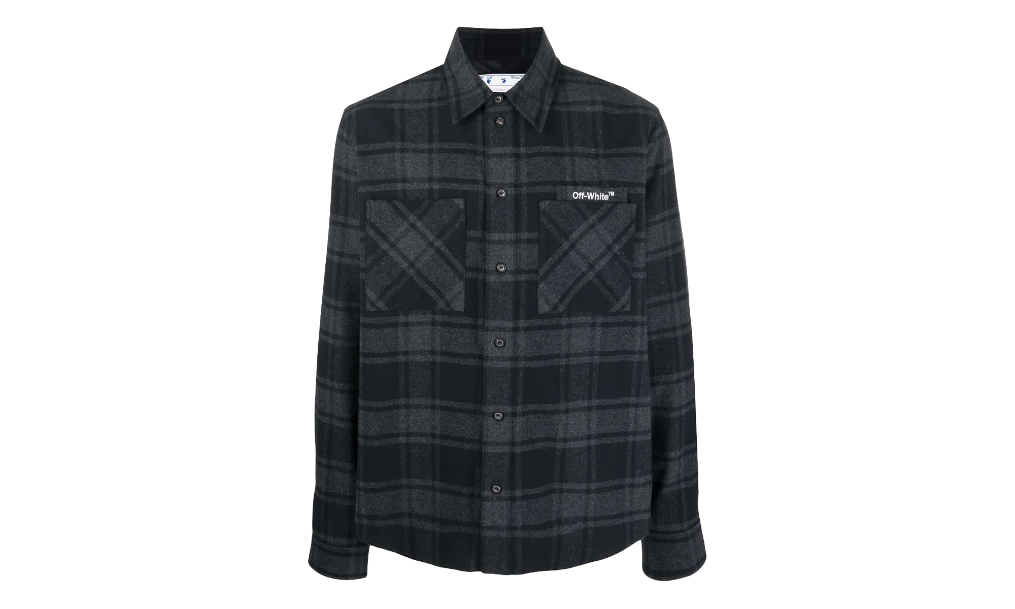 Outline ARR Flannel Shirt "Grey / White" OMGA133C99FAB0010701