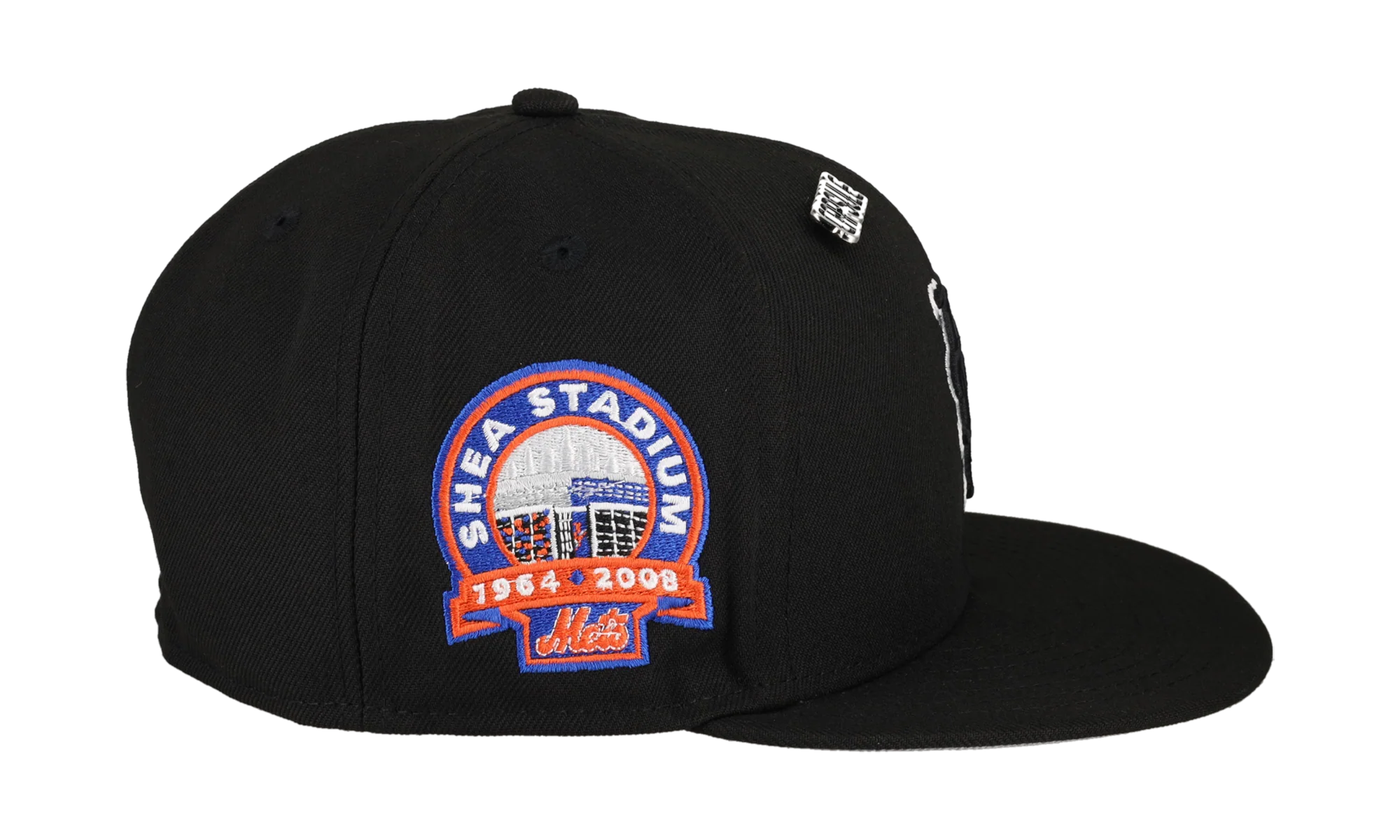 59FIFTY New York Mets Side Splash Collection Shea Stadium Patch Fitted Hat "Black" 123451291926