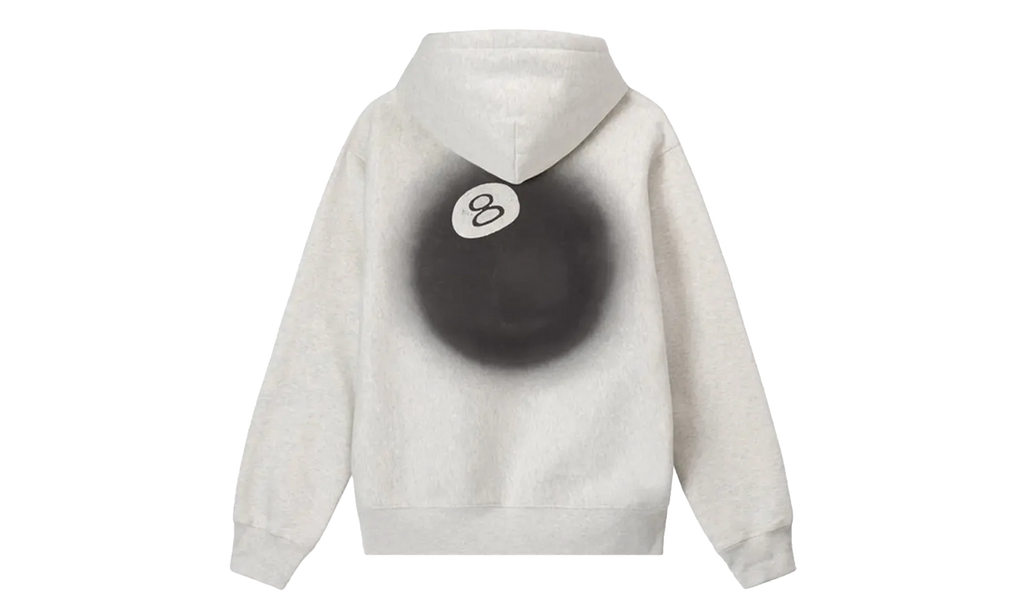 8 Ball Fade Hoodie "Ash Heather" STUS445