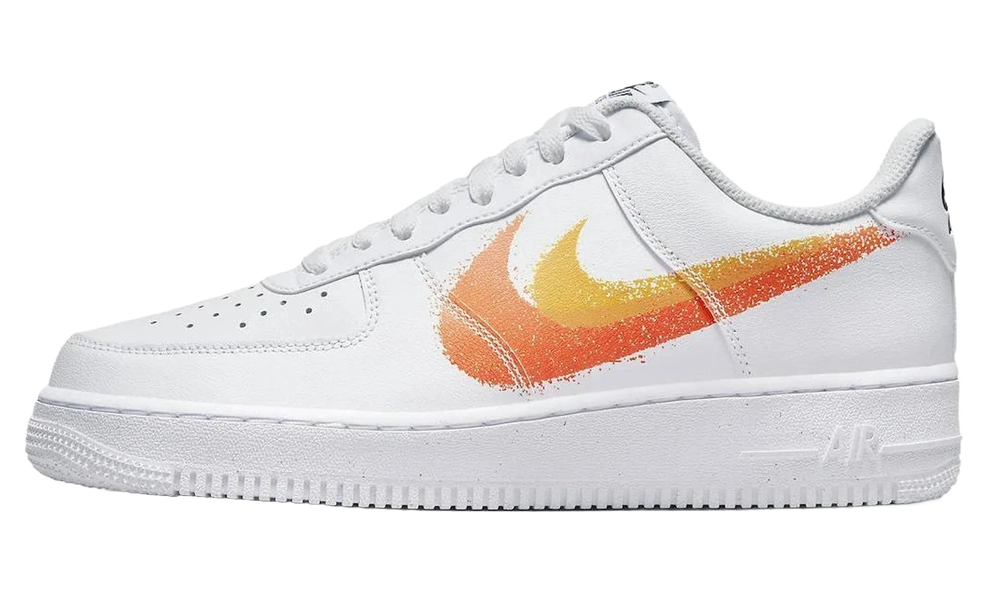 Air Force 1 Low '07 "Spray Paint Swoosh White Safety Orange" FJ4228 100