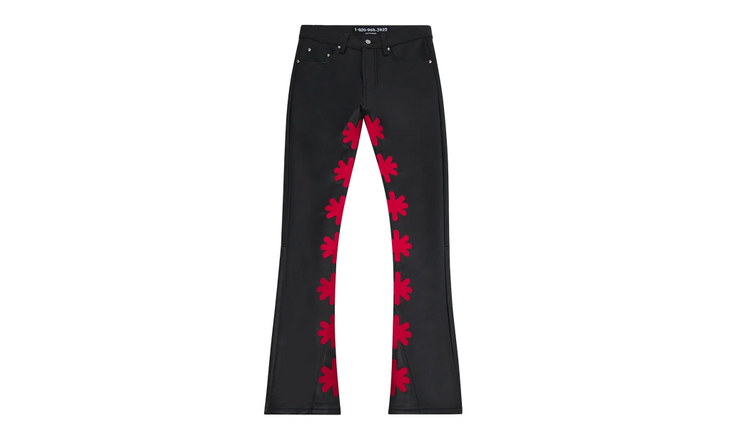 Leather Pant "Red / Black" LSLPBR