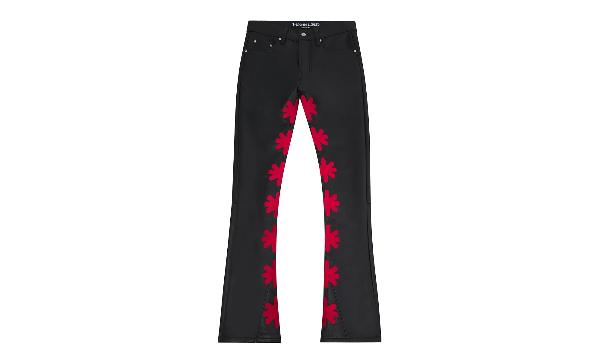 Leather Pant "Red / Black" LSLPBR