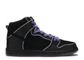 Dunk High Black Purple Box