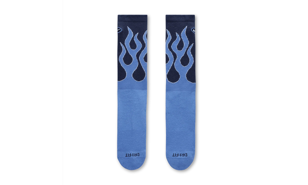 Everyday Plus Cushioned Crew Socks "Blue Flames - (1 Pair)" IB2285 410