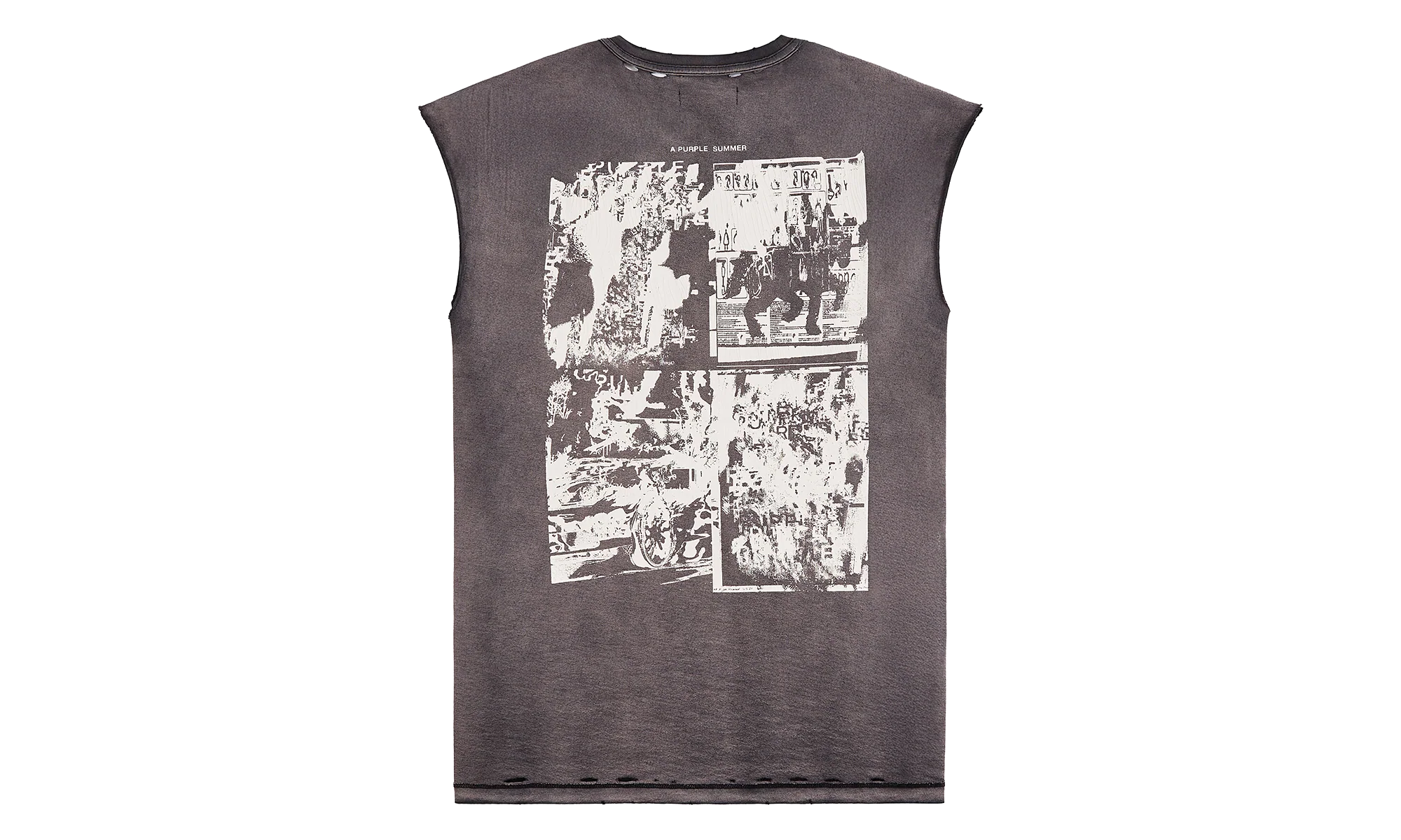 Worn Gothic Sleeveless Tee "Brown" P103 TBSP226