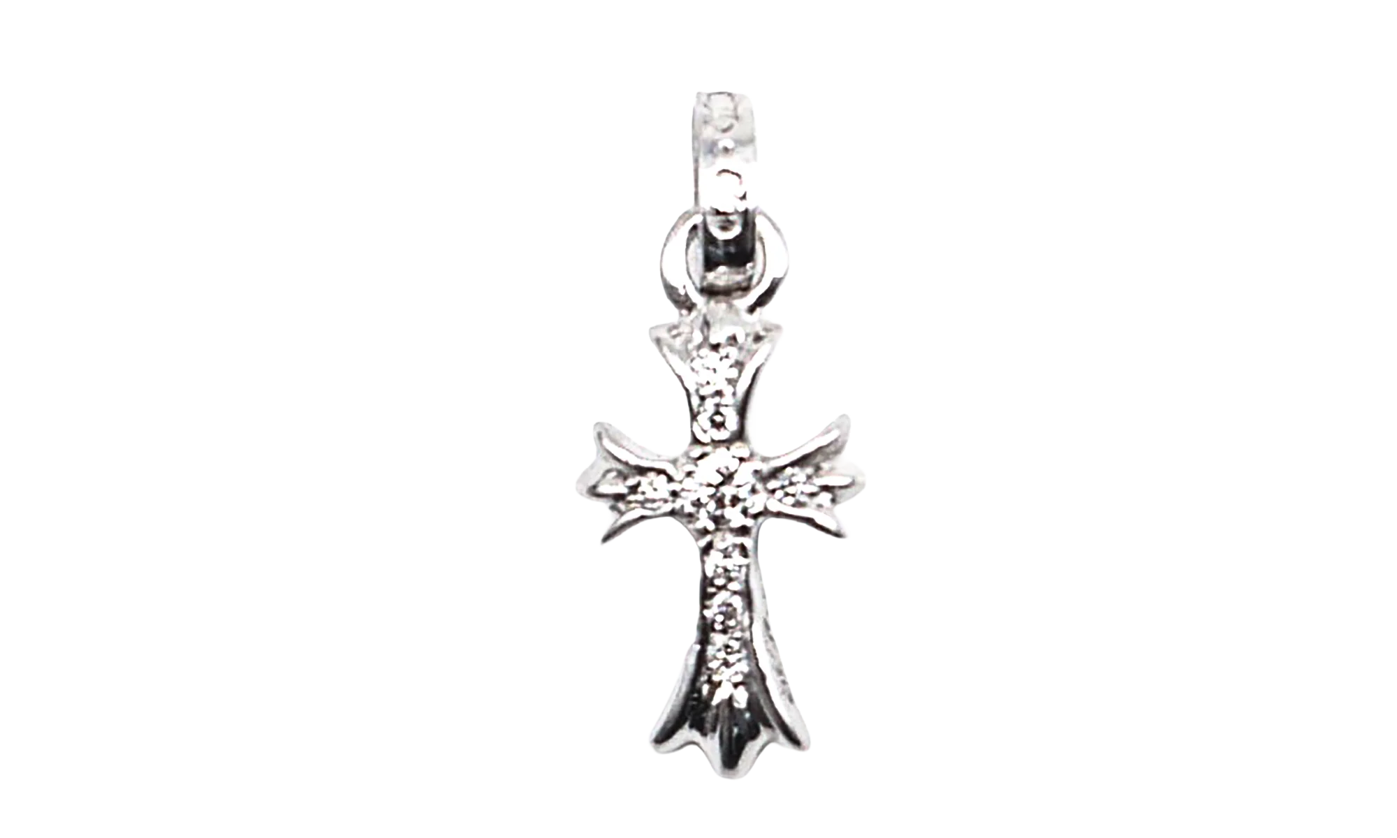 Diamonds Babyfat Cross Charm "18K White Gold" CHRM0813