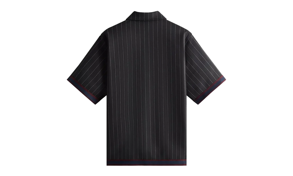 Pinstripe Woodpoint Shooting Shirt "Black" KHM031018 001