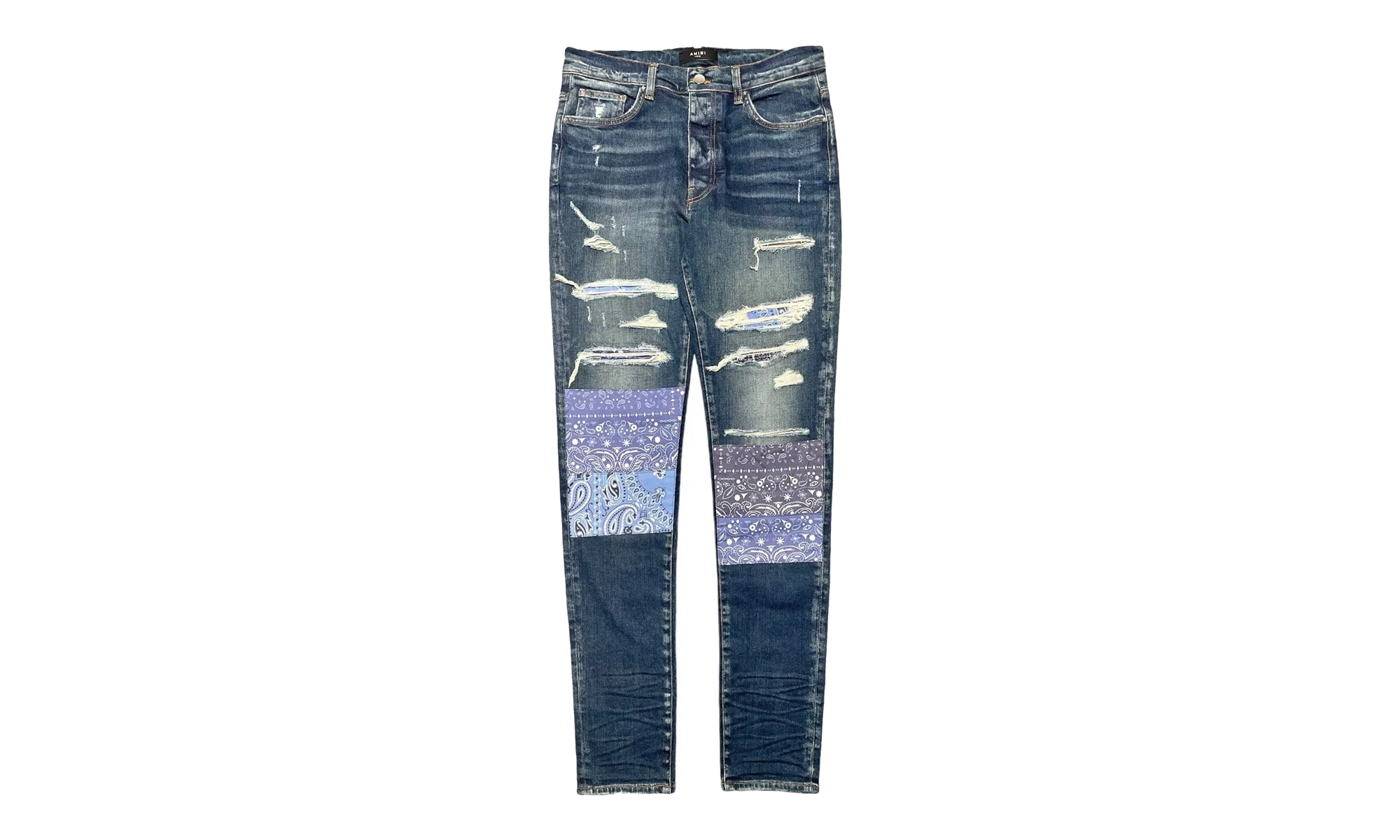 Vintage Bandana Art Patch Jeans "Deep Classic Indigo" PS22MDS140 403