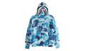 ABC Camo Crochet Relaxed Fit Shark Full Zip Hoodie "Blue Camo" 1L30115306 BLU
