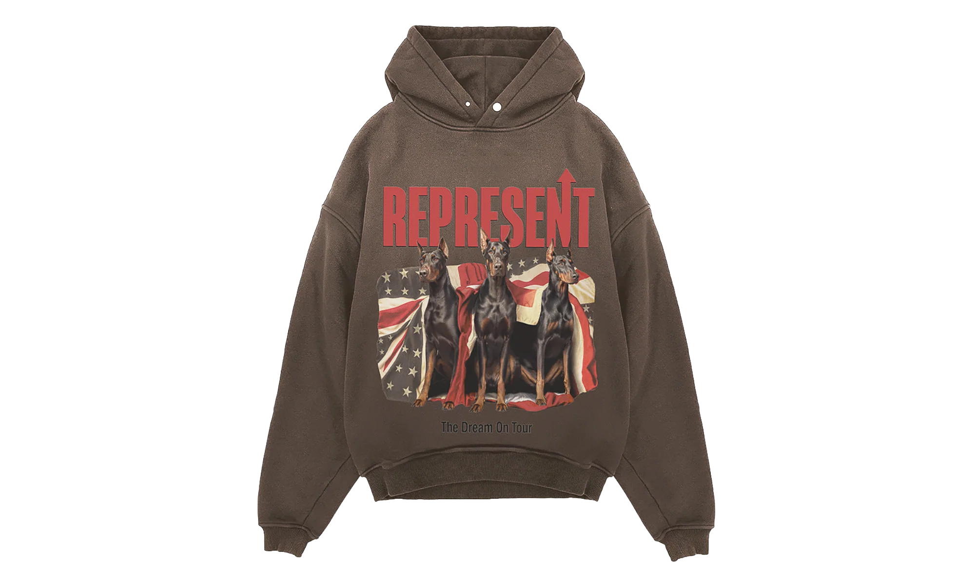 Dream On Tour Pullover Hoodie "Brown" MLM100618-17
