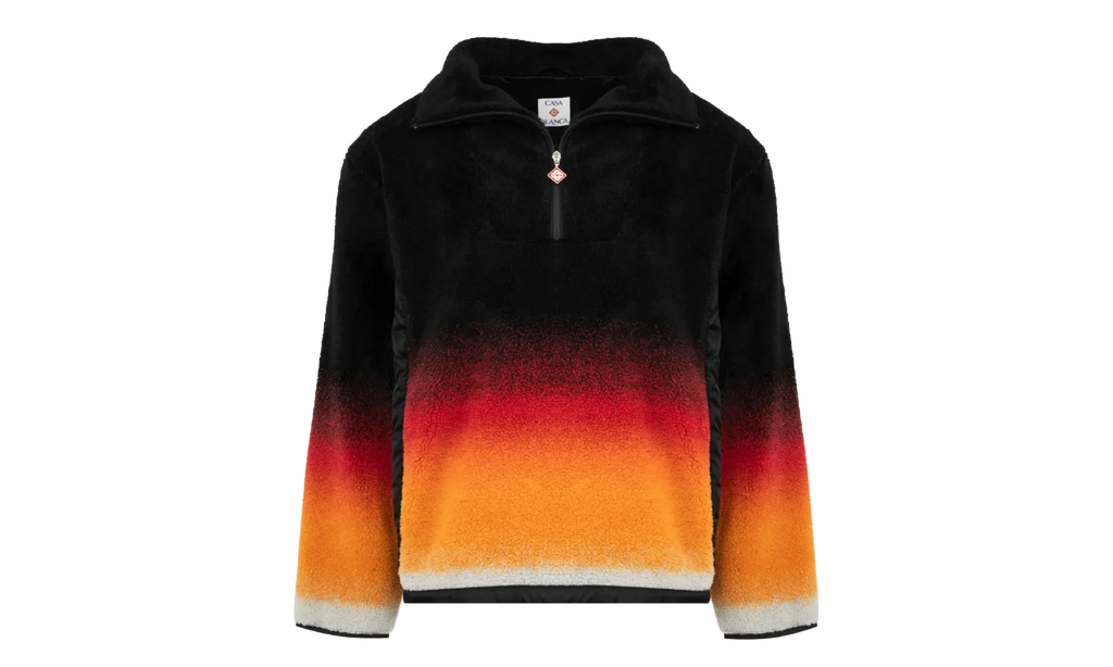 Gradient Fleece Quarter Zip Sweatshirt "Gradient - Black" M AW25 JK 376 01 EX SKI GRAD